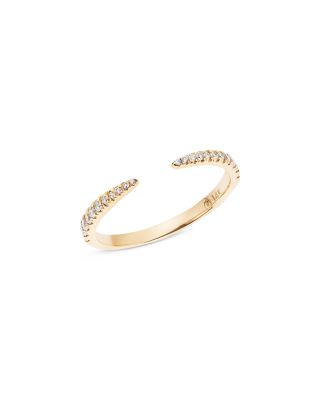 Graduating Diamond Echo Ring in 14K Yellow Gold, 0.26 tcw