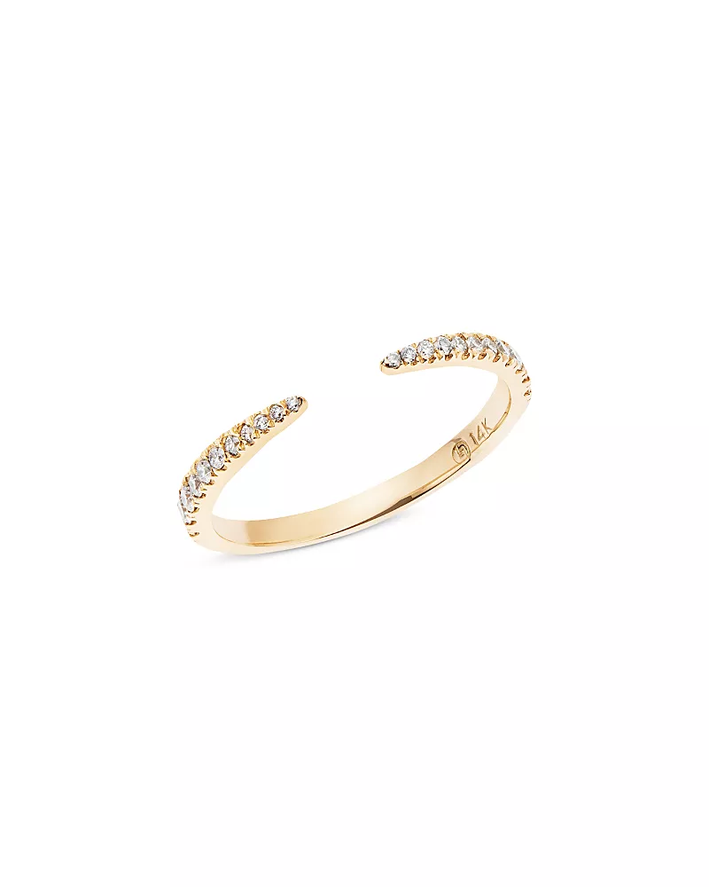Lana Jewelry Graduating Diamond Echo Ring in 14K Yellow Gold, 0.26 tcw