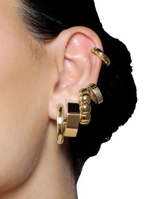 Bubble Hoop Earrings in 14K Yellow Gold