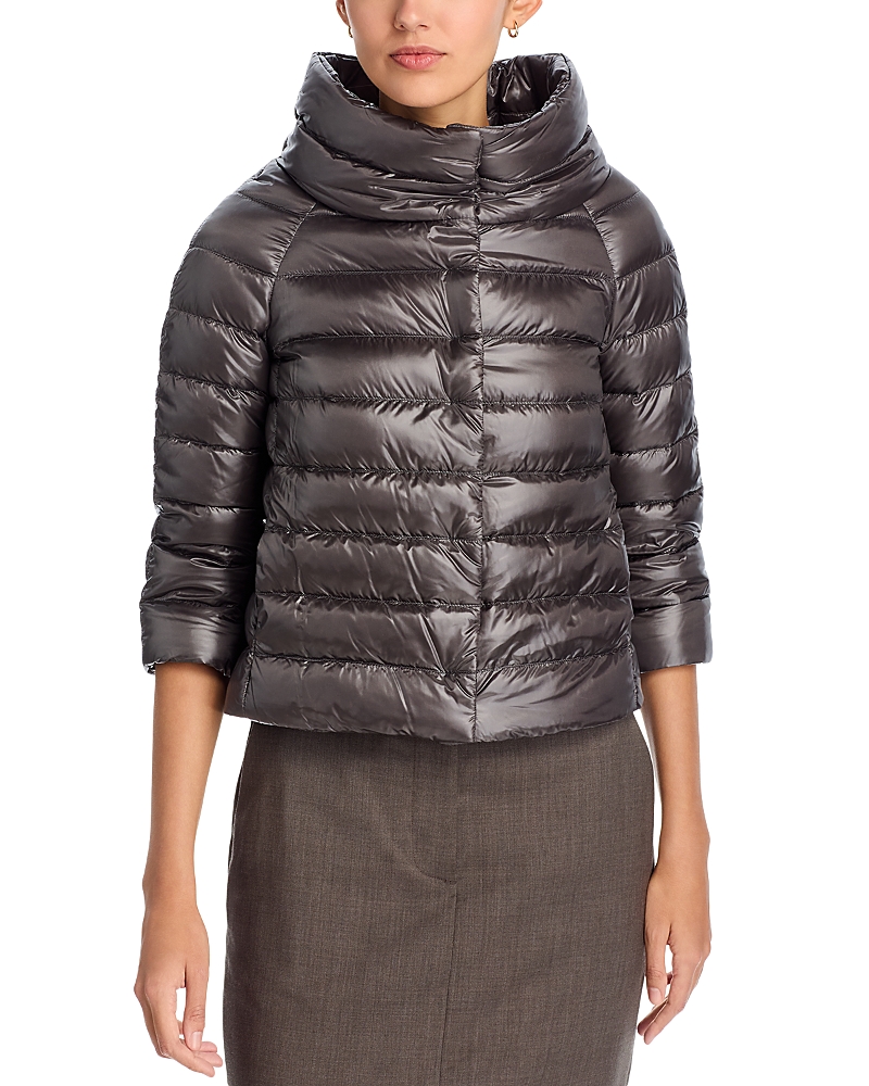 Herno Sofia Iconico Cropped Down Puffer Coat
