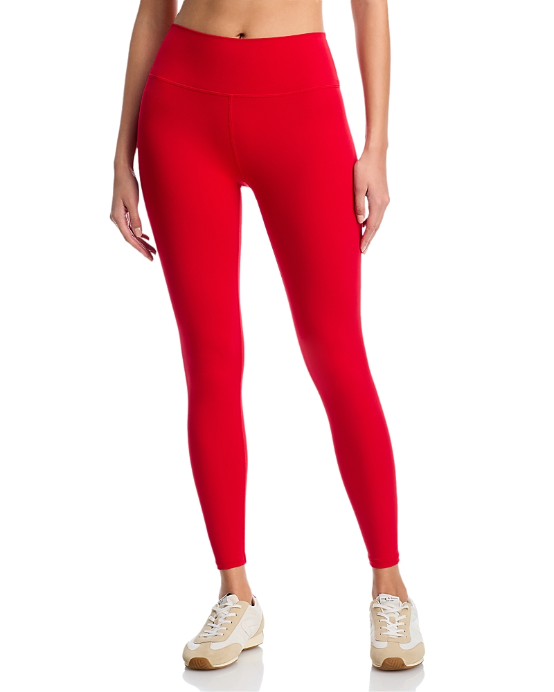 Aqua Athletics High Rise 7/8 Leggings - Exclusive In Red