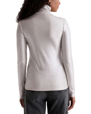 Metallic Turtleneck
