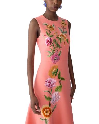 Embroidered Sleeveless Dress