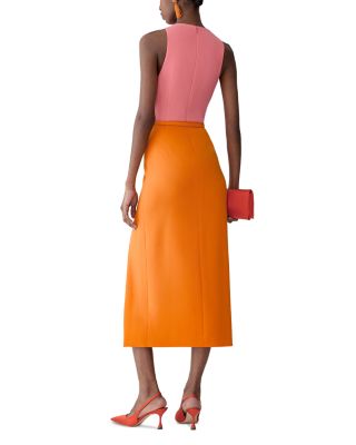 Crewneck Sleeveless Midi Dress