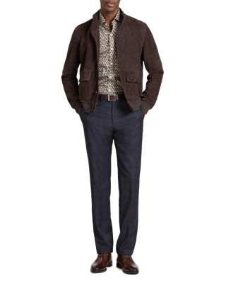 Weir Suede Bomber Jacket