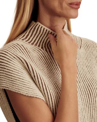 Lauren Plated Knit Sleeveless Sweater