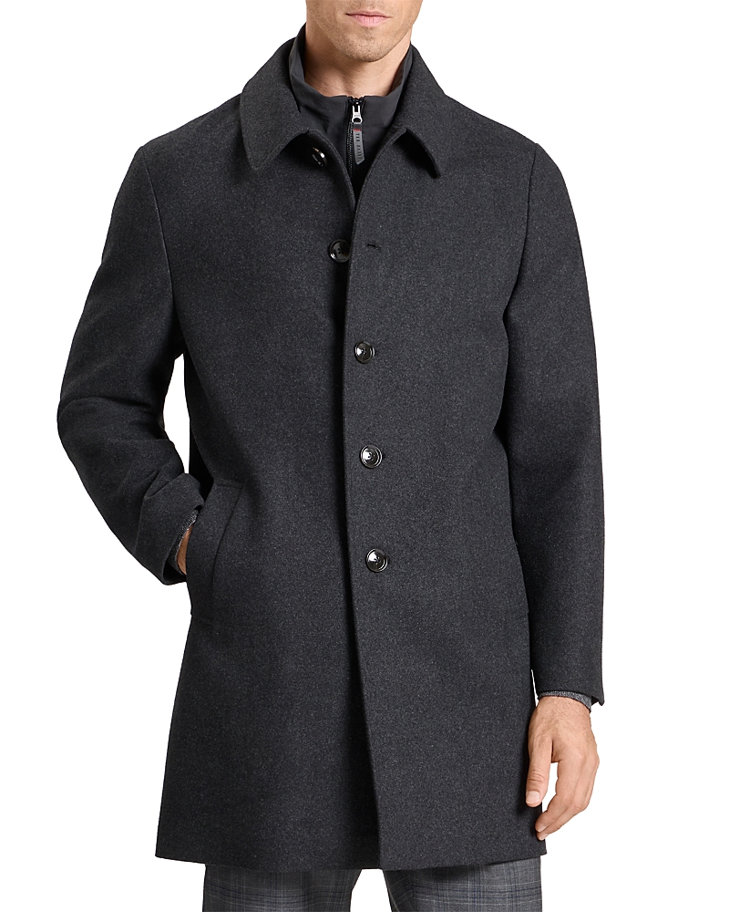Ted Baker Wimbledon Overcoat In Gray