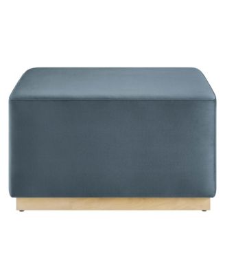  Tilden Large 28" Square Performance Velvet Upholstered Ottoman