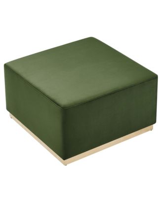  Tilden Large 28" Square Performance Velvet Upholstered Ottoman
