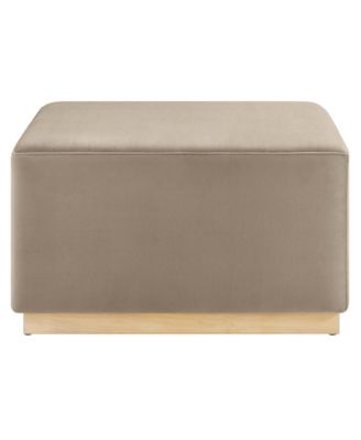  Tilden Large 28" Square Performance Velvet Upholstered Ottoman