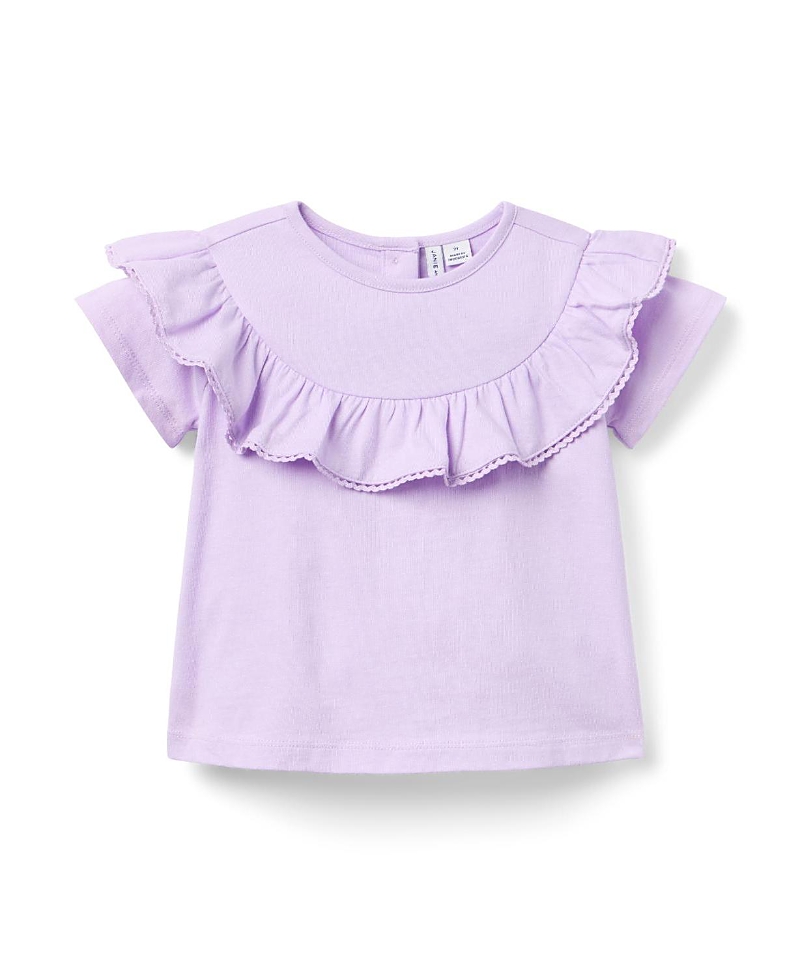 Janie and Jack Girls' Ruffle Top - Baby