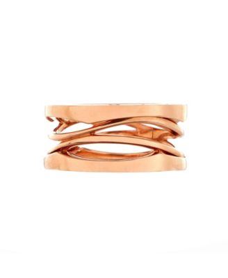  B.Zero1 Design Legend Zaha Hadid Three Band Ring 18K Rose Gold