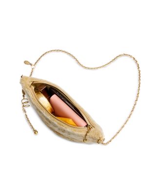 Chlo&eacute; Halfmoon Mini Icons Shearling Shoulder Bag