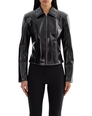 Ladies Faux Leather Jacket