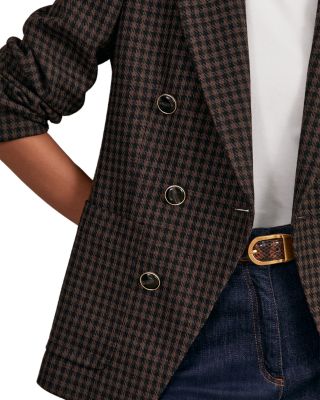 Ayla Double Breasted Check Jacket