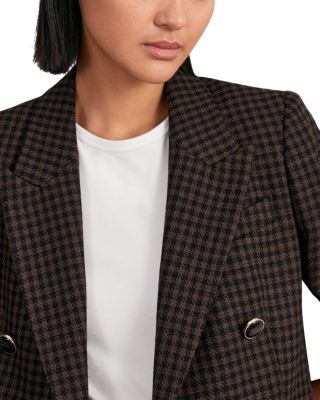 Ayla Double Breasted Check Jacket