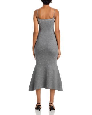 Ricky Metallic Rhinestone Spaghetti Strap Dress