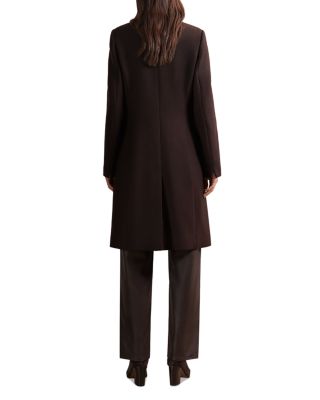 Petites Wool Blend Mid Length Coat