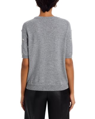 Rosalyn Rhinestone Embellished Crewneck Top