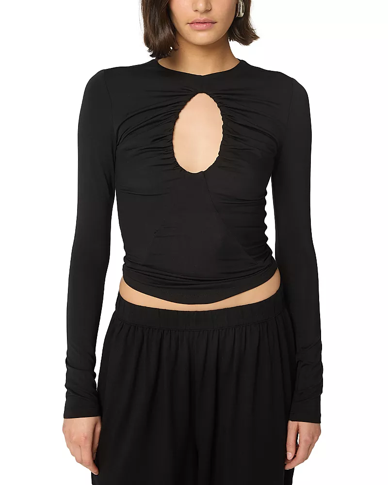The Line by K Demi Keyhole Top