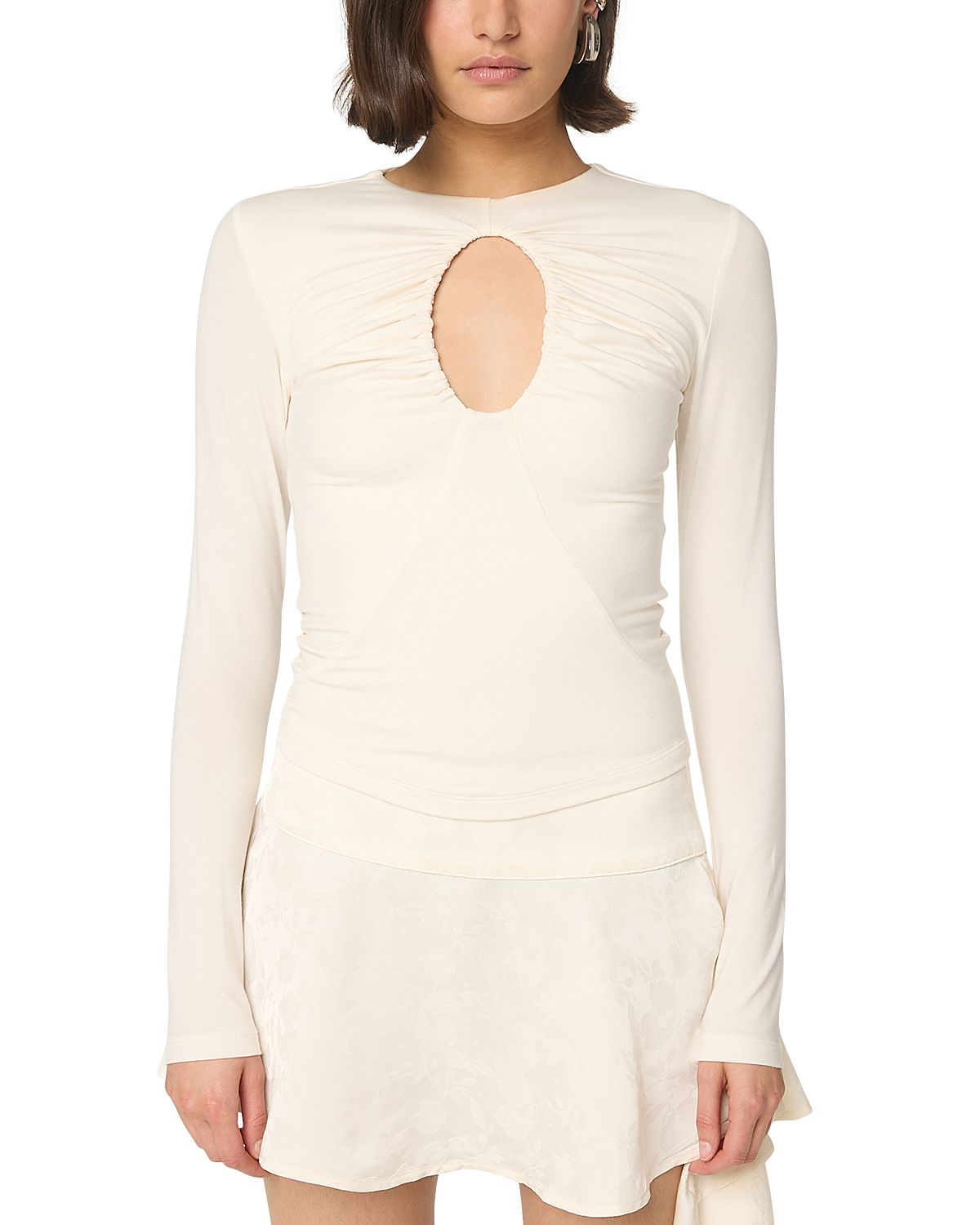 The Line by K Demi Keyhole Top