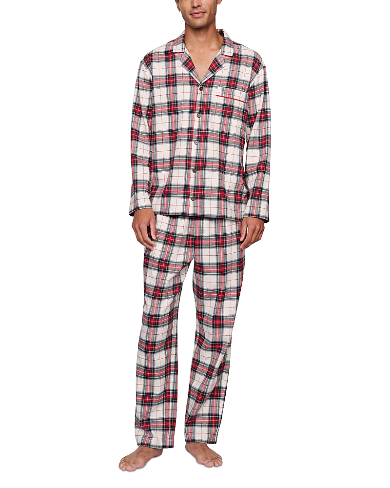 Eberjey 2-pc. Cotton Brushed Flannel Pajama Set In Multi