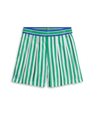 Girls' Striped Pleated Poplin Culotte Short - Big Kid, Little Kid