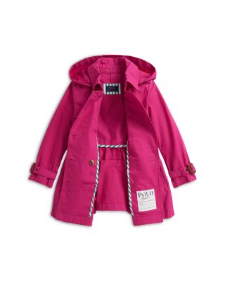 Girls' Cotton Hooded Trench Coat - Big Kid, Little Kid