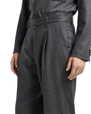 Relaxed Fit Wool Trousers