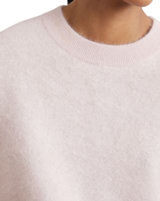 Misha Brushed Cashmere Crewneck Sweater
