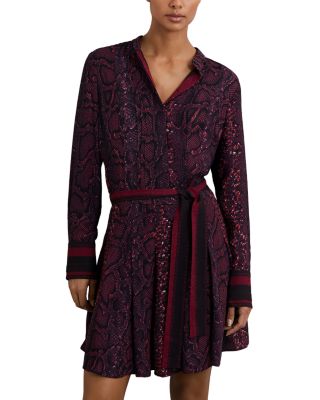 Aurora Snake Print Flippy Dress