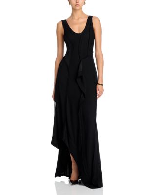 Draped Asymmetric Dress