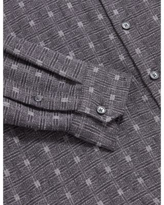 Vyser Regular Fit Jacquard Check Shirt