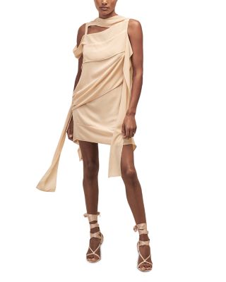 Pique Panel Detail Shift Dress