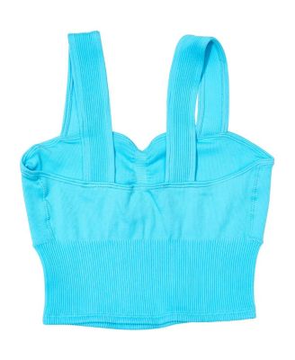  Girls' Ribbed Wide Strap Cami - Big Kid