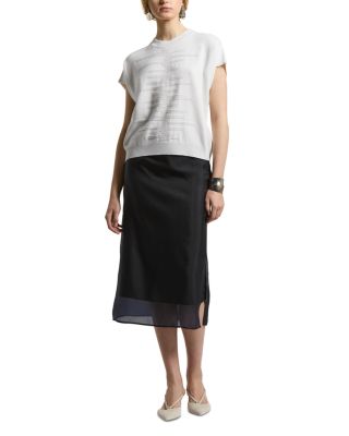 Knitted Wool, Silk and Cashmere Sweater