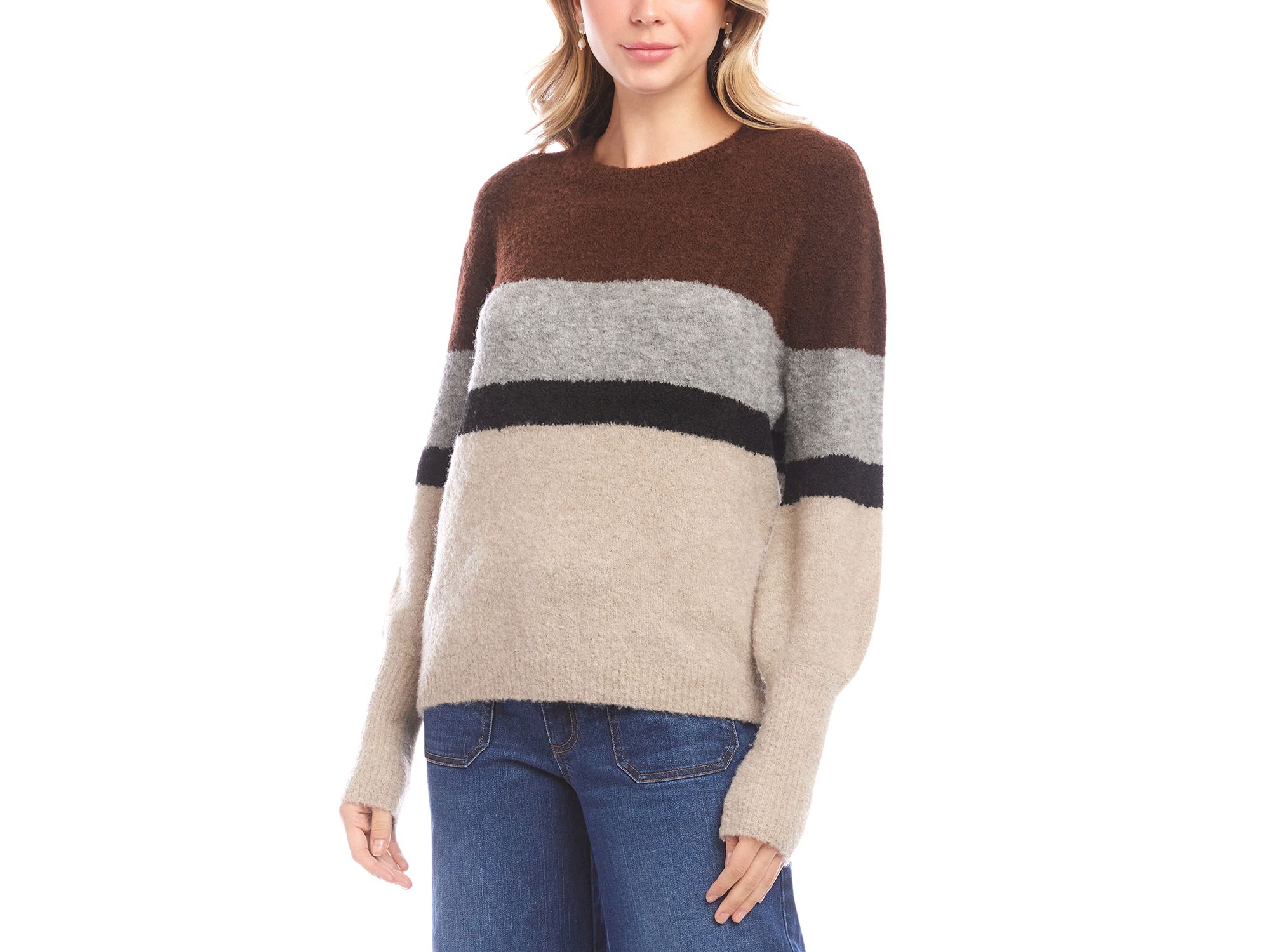 Colorblocked Crewneck Sweater — Image 3