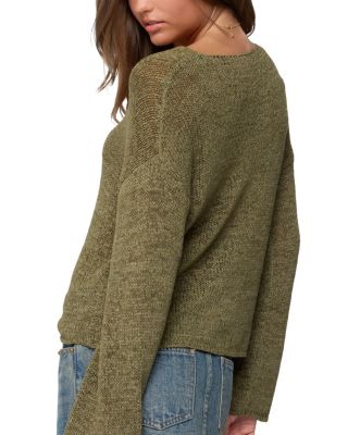 Drop Shoulder Light Knit Sweater