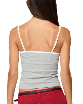 Rhoda Contrast Polka Dot Tank Top