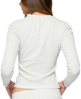 Cicilia Long Sleeve Ribbed T Shirt
