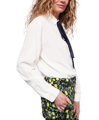  The Empower Long Sleeve Bow Button Up