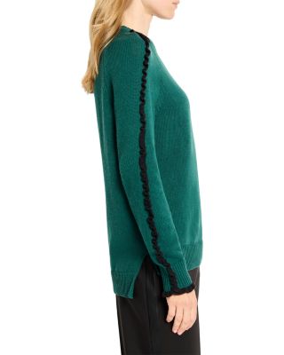 Ruffled Down Sweater