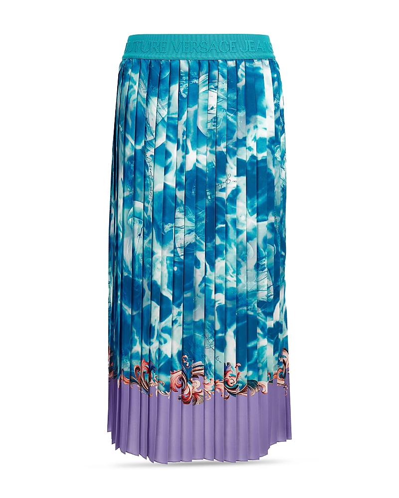Versace Jeans Couture Twill Pan Acqua Skirt