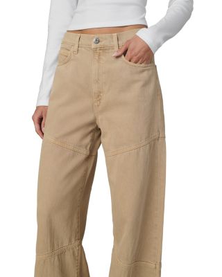The Harlowe Seamed Wide Leg Jeans in Tigers Eye