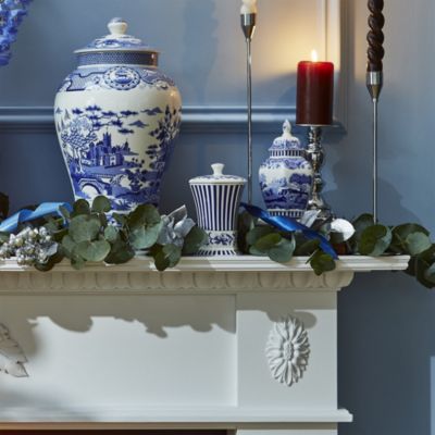 Blue Italian Steccato Vase