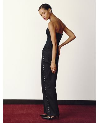 Kaylen Soft Curve High Rise Jeans in Eternity Embellished