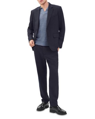 Charles Long Sleeve Wool Polo Sweater