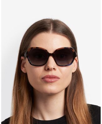 Layne Square Geometrical Sunglasses, 57mm