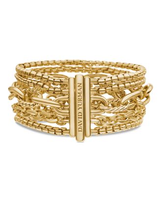 Multi Row Chain Bracelet in 18K Yellow Gold, 29mm