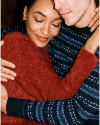 Fair Isle Striped Cashmere Sweater - Exclusive